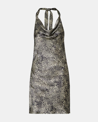 ZINNIA MINI DRESS - LEOPARD