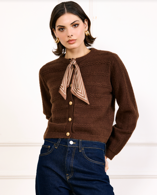 TOMMY SCARF SWEATER