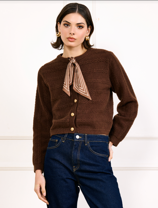 TOMMY SCARF SWEATER