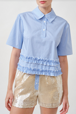 JILL SHIRT W/ RUFFLES