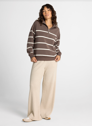 LOMA PULLOVER - CHOCOLATE/CREAM