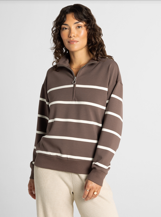 LOMA PULLOVER - CHOCOLATE/CREAM