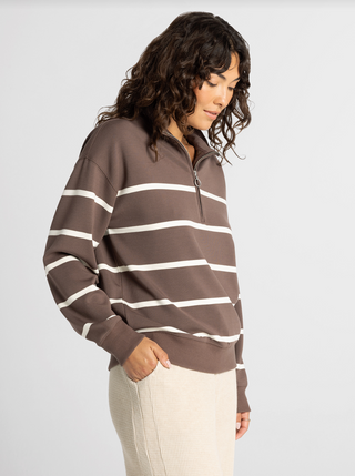 LOMA PULLOVER - CHOCOLATE/CREAM