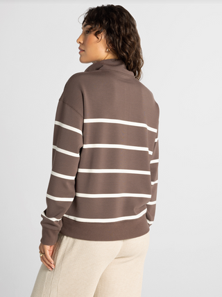 LOMA PULLOVER - CHOCOLATE/CREAM