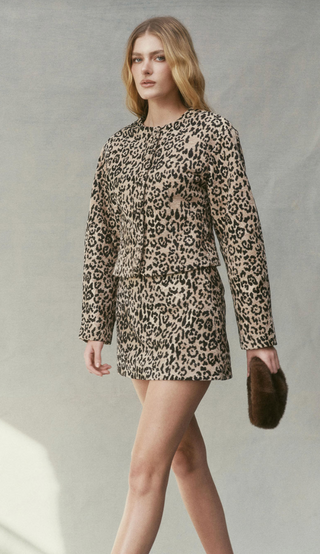 LEO JACQUARD MINI SKIRT
