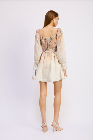 ANNA CORSET DETAIL MINI DRESS