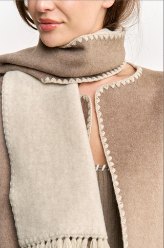 ELARA  CONTRAST  COLOR OVERSIZE COAT
