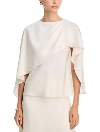 TEAGAN CAPE SATIN TOP