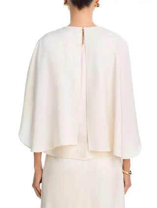 TEAGAN CAPE SATIN TOP