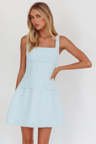 AZUL MINI DRES