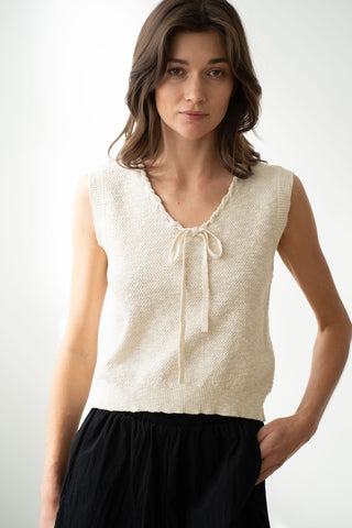 SIMPLE VEST - IVORY