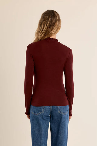 LALI TOP - DARK RED