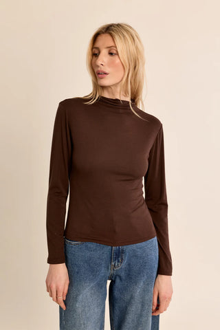 MARO TOP - CHOCOLATE