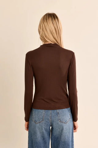MARO TOP - CHOCOLATE