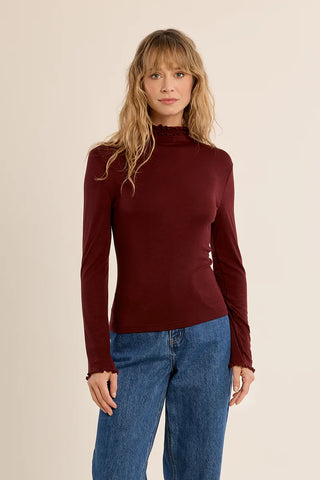 LALI TOP - DARK RED