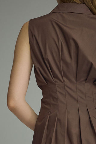 AMARA DRESS - BROWN