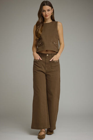 EDDY TOP - BROWN