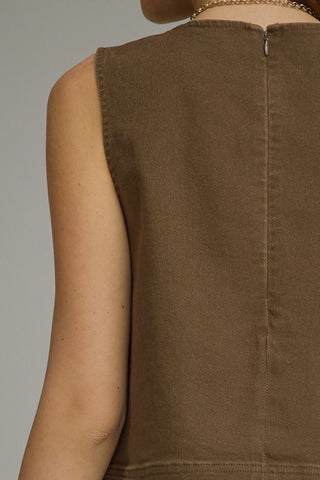 EDDY TOP - BROWN
