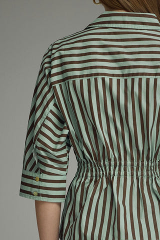 CAROL TOP - MINT BROWN