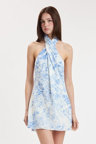 TULUM MINI DRESS - BLUE