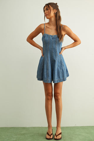 QUEBEC DENIM ROMPER