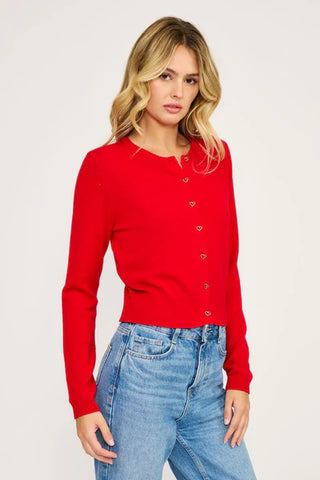 VIDA CARDIGAN - RED