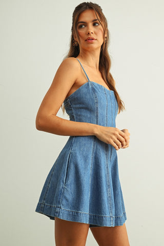 QUEBEC DENIM ROMPER