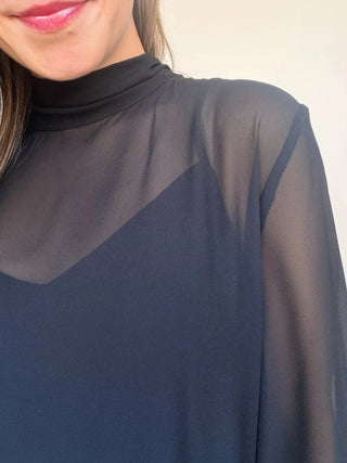 ZARIA MINI DRESS - BLACK