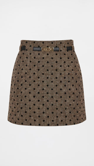 LIANA BELTED MINI SKIRT